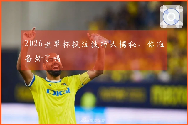2026世界杯投注技巧大揭秘，你准备好了吗